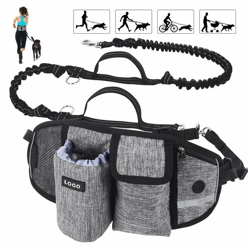 Hundeleine Bauchtasche Freihändige Outdoor-Haustier-Lauftasche