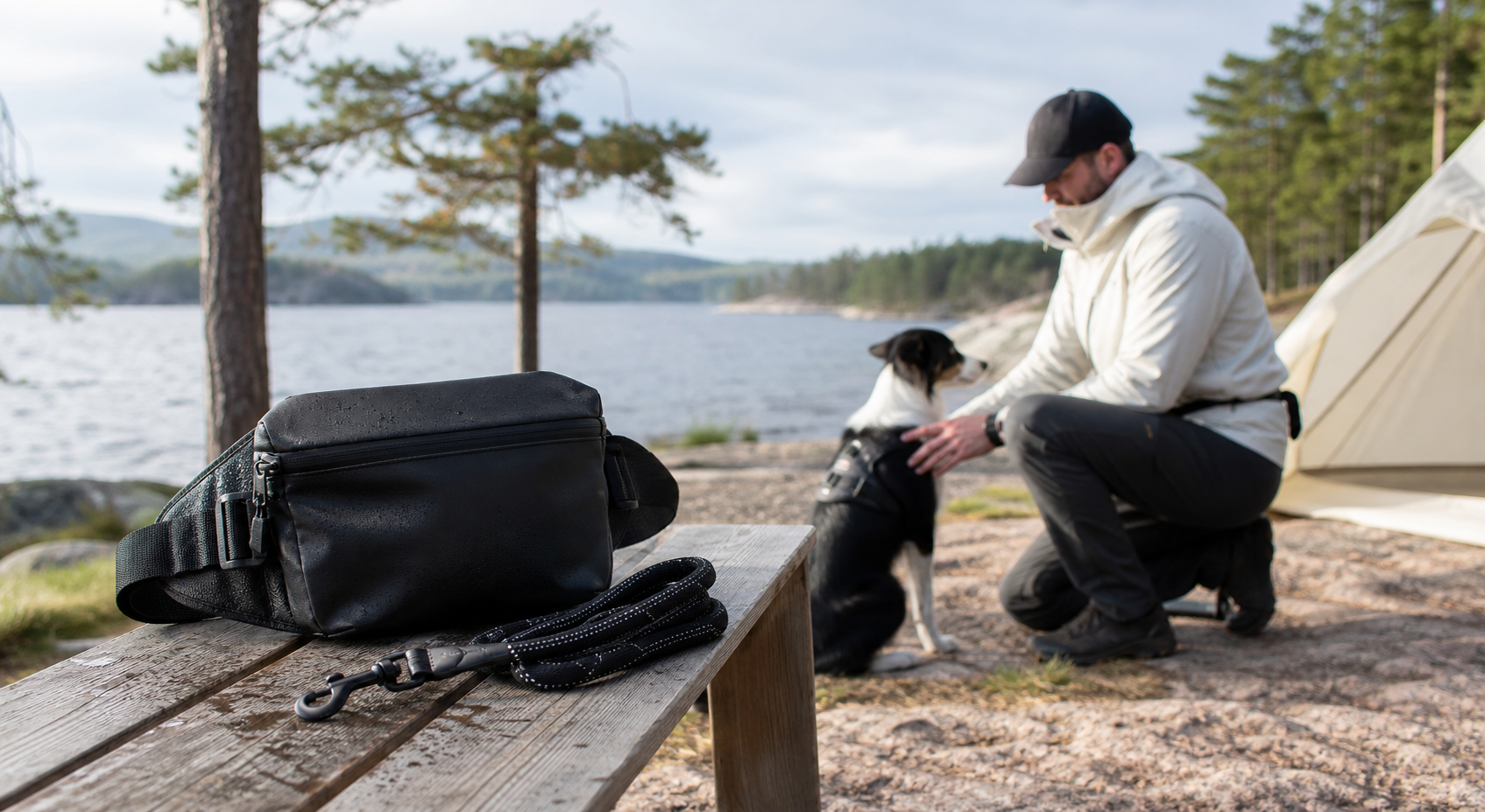 NordSimpliq outdoor dog gear prepared for a hiking adventure